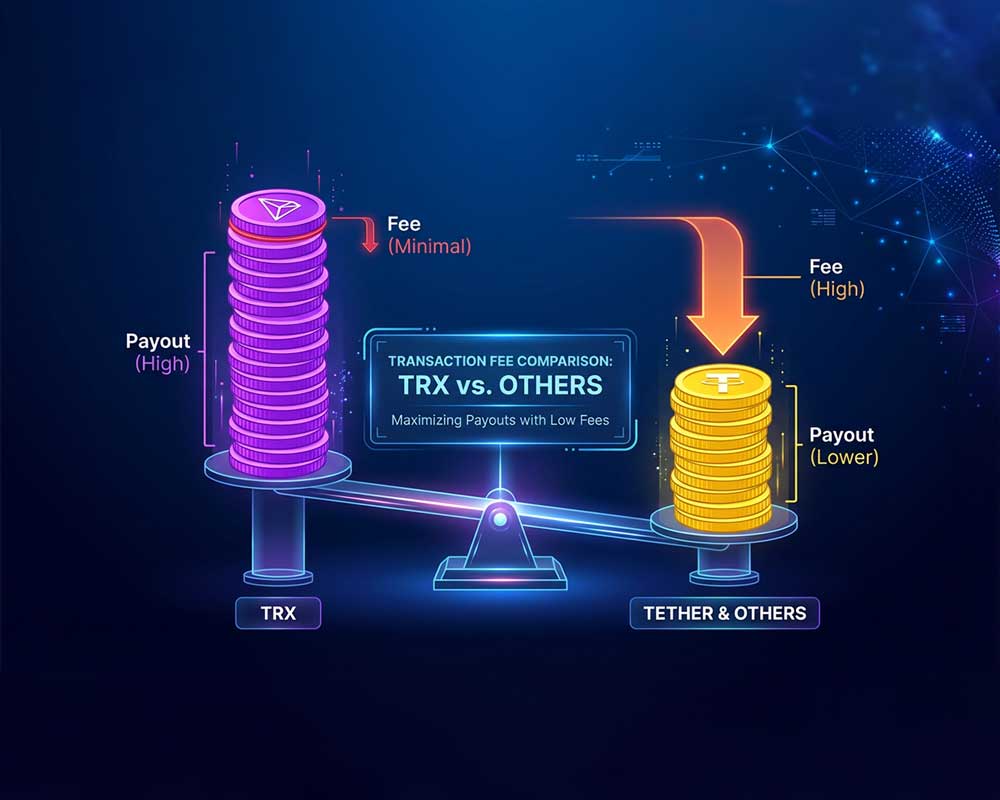 مقایسه ترون با تتر و ارزهای دیگر برای دریافت دستمزد